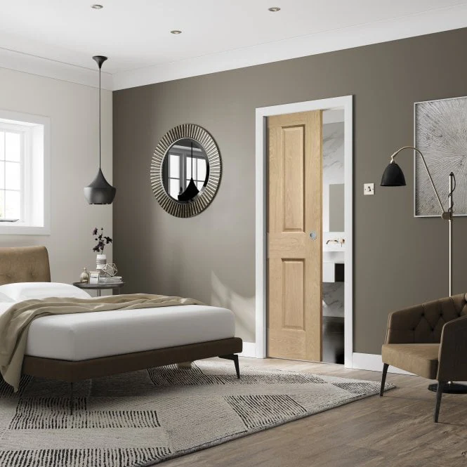 XL Joinery Victorian 4 Panel Pre-Finished Oak Internal Door - Image 3